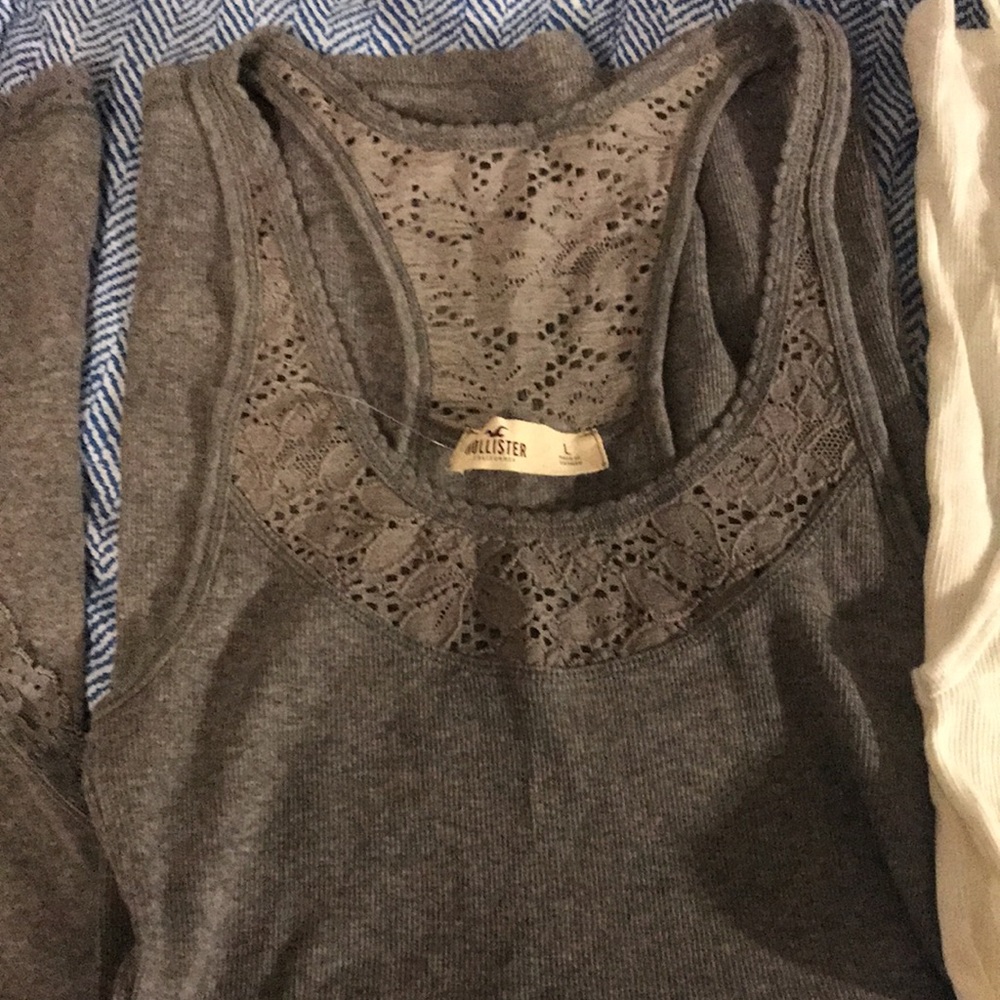 COPY - Hollister vest and Abercrombie top